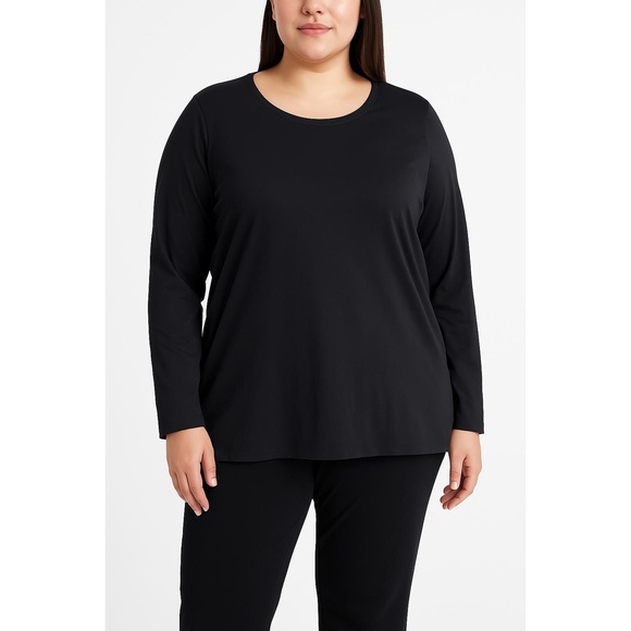 J. Jill Tops - J.JILL Black Long‎ Sleeve T Shirt Womens Size 2X